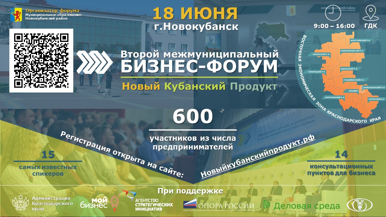 Второй межмуниципальный бизнес-форум «Новый Кубанский Продукт»